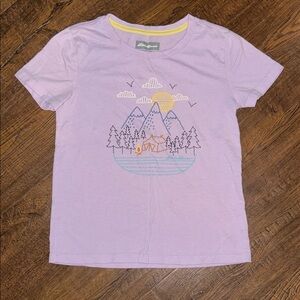 Eddie Bauer Purple Kids Tee with Nature Scene